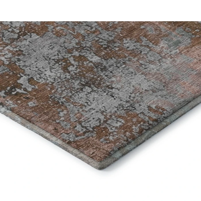 Addison Mayfield Orange AMF1789 - 8ft. Round Rug