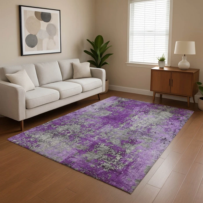 Addison Mayfield Purple AMF1789 2ft. 3in. x 7ft. 6in. Rect. Rug