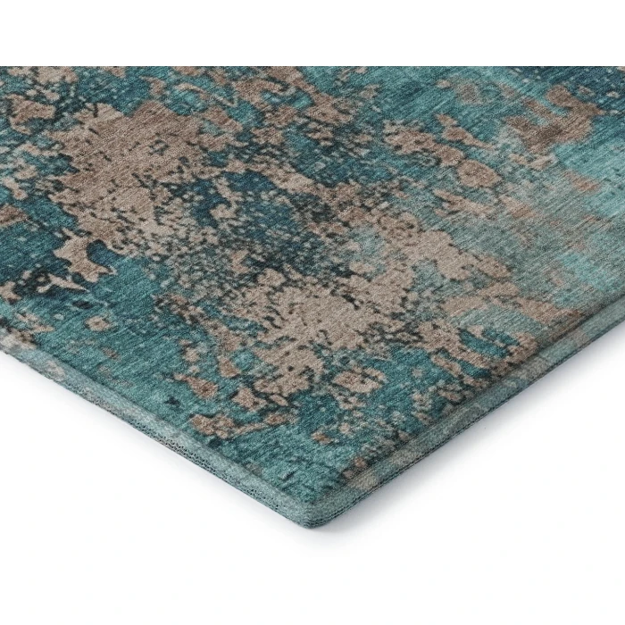 Addison Mayfield Teal AMF1789 - 8ft. Round Rug