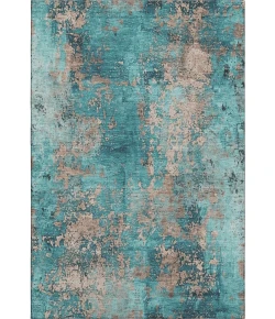 Addison Mayfield Teal AMF1789 - 8ft. Round Rug