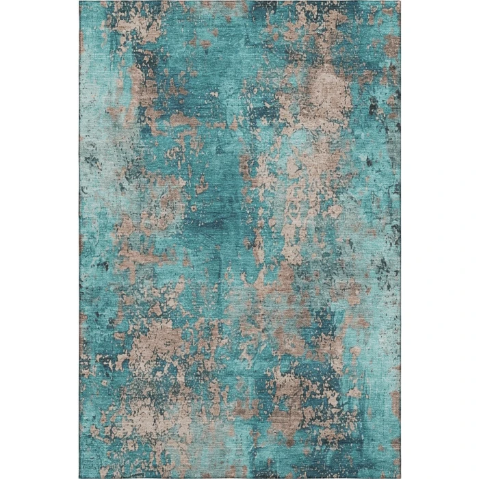 Addison Mayfield Teal AMF1789 - 8ft. Round Rug