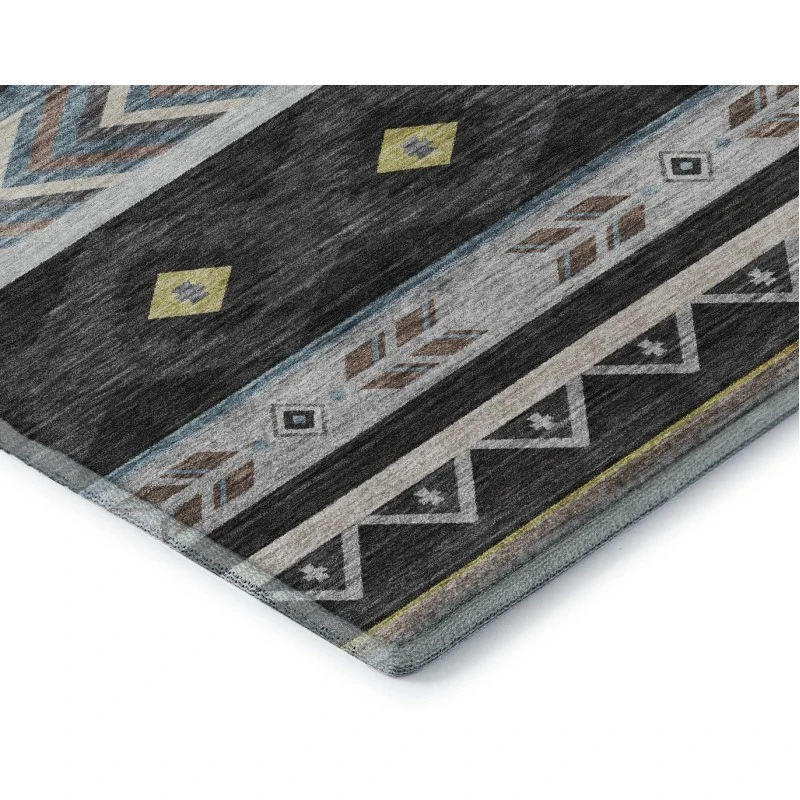 Addison Mayfield Black AMF178 - 8ft. Round Rug