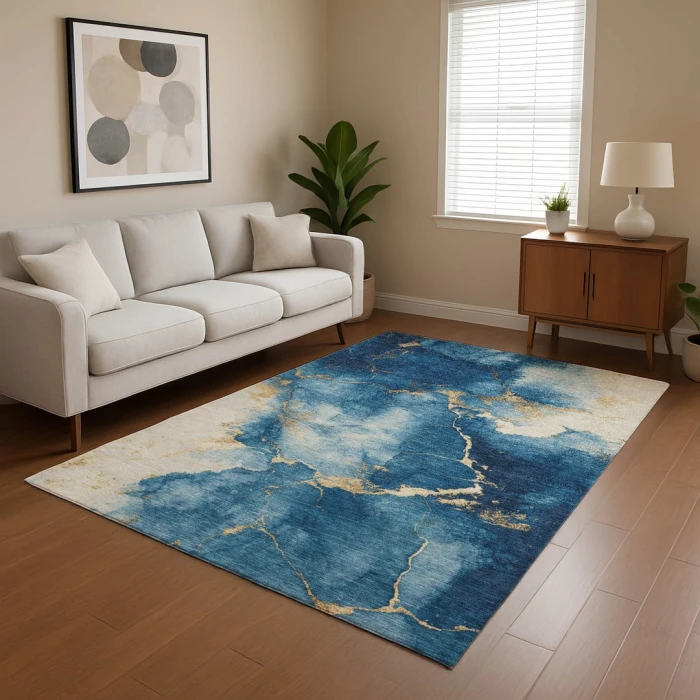 Addison Mayfield Blue AMF1790 2ft. 3in. x 7ft. 6in. Rect. Rug