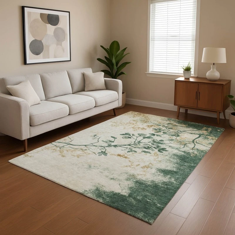 Addison Mayfield Green AMF1798 - 8ft. Round Rug