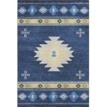 Addison Mayfield Blue AMF179 - 8ft. Round Rug