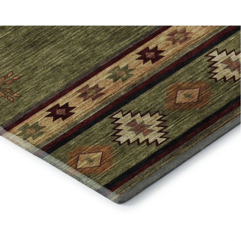 Addison Mayfield Green AMF179 - 8ft. Round Rug
