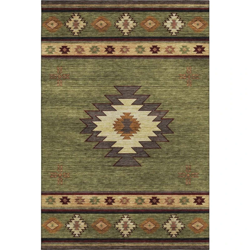 Addison Mayfield Green AMF179 - 8ft. Round Rug