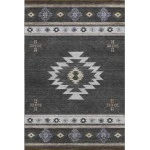 Addison Mayfield Black AMF179 - 8ft. Round Rug