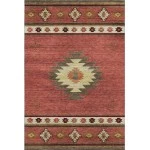 Addison Mayfield Red AMF179 - 8ft. Round Rug