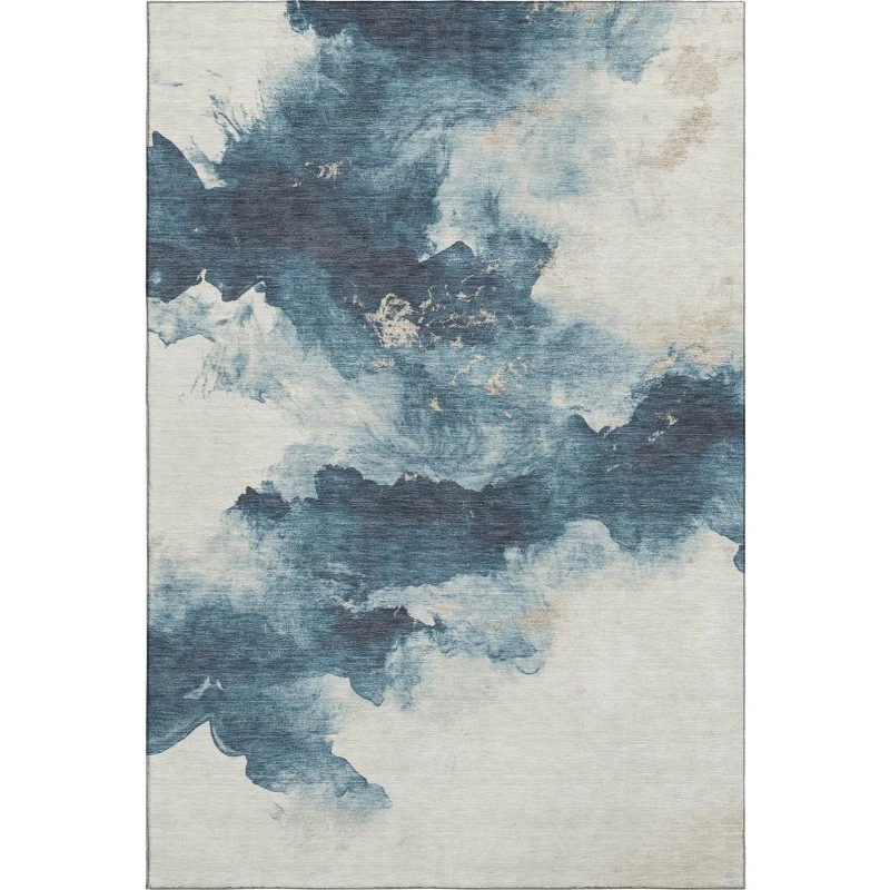 Addison Mayfield Blue AMF1801 - 8ft. Round Rug