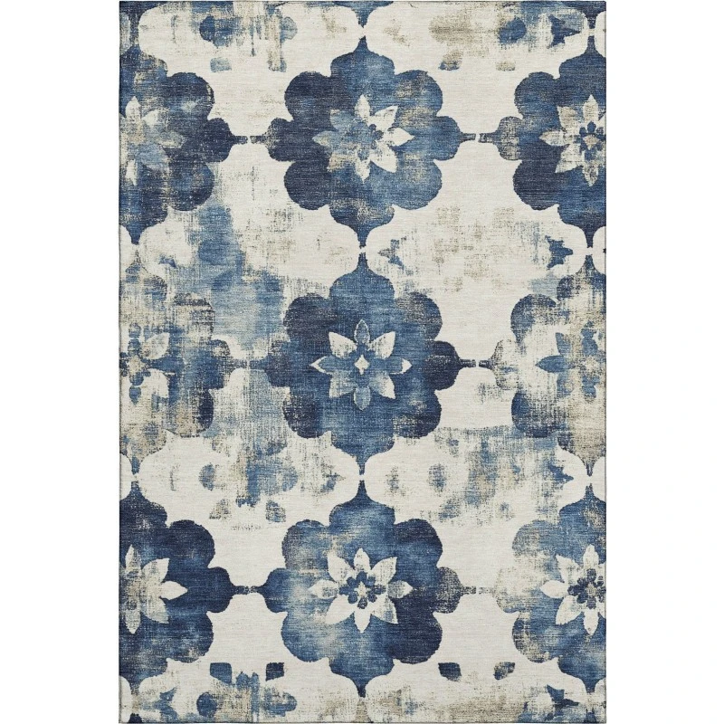 Addison Mayfield Blue AMF1802 - 8ft. Round Rug