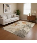 Addison Mayfield Orange AMF1803 - 8ft. Round Rug