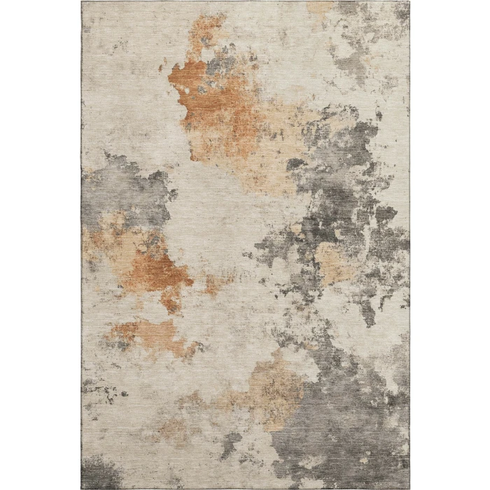 Addison Mayfield Orange AMF1803 - 8ft. Round Rug