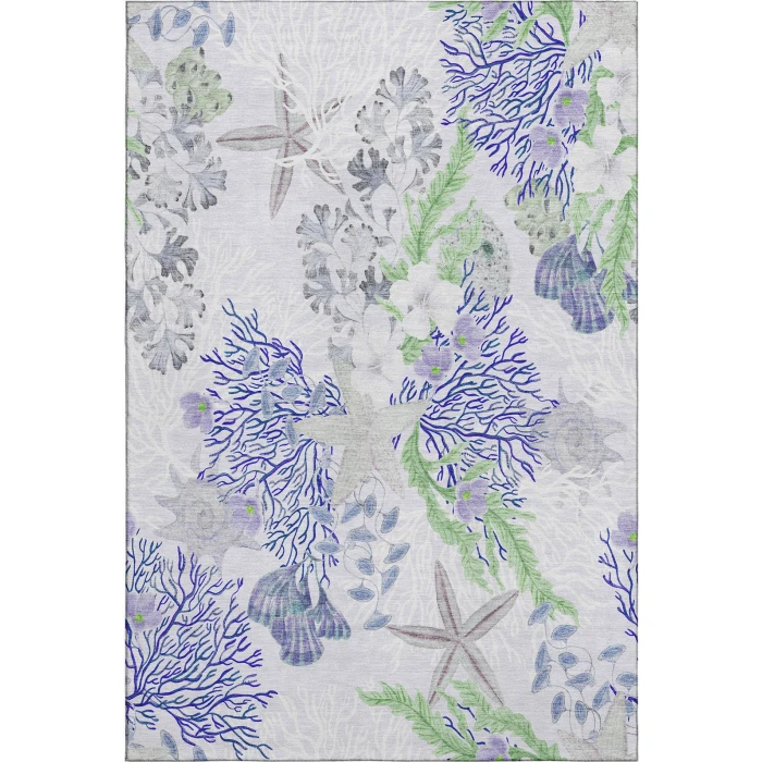 Addison Mayfield Purple AMF180 - 8ft. Round Rug