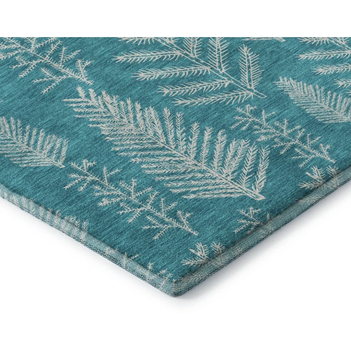 Addison Mayfield Teal AMF1813 - 8ft. Round Rug