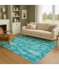 Addison Mayfield Teal AMF1813 - 8ft. Round Rug