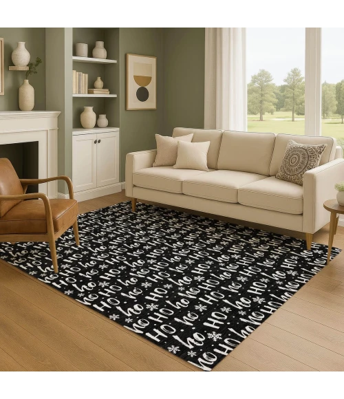Addison Mayfield Black AMF1814 5ft. x 7ft. 6in. Rect. Rug