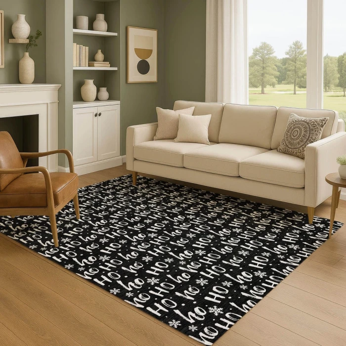 Addison Mayfield Black AMF1814 5ft. x 7ft. 6in. Rect. Rug