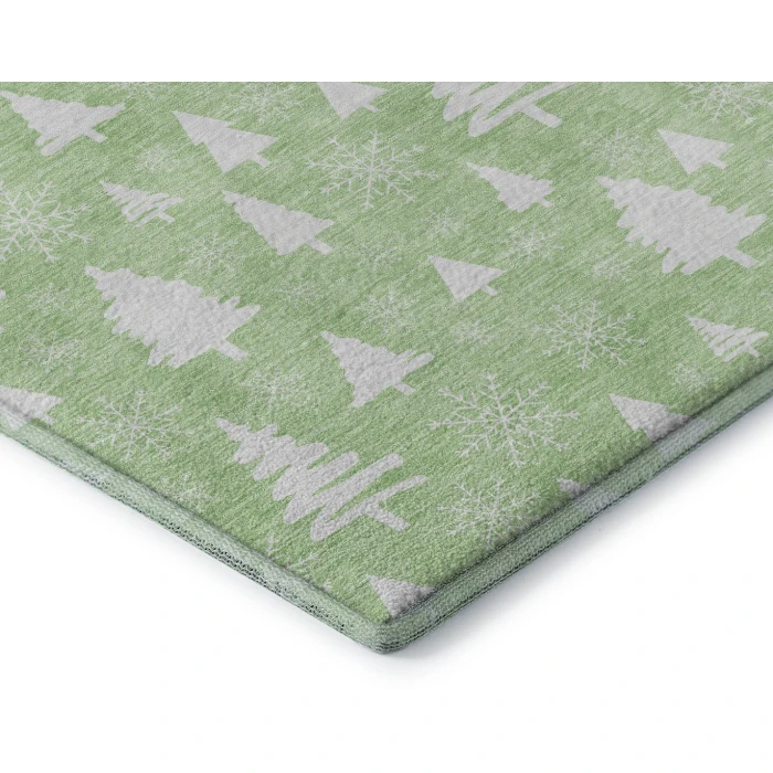 Addison Mayfield Green AMF1815 - 8ft. Round Rug