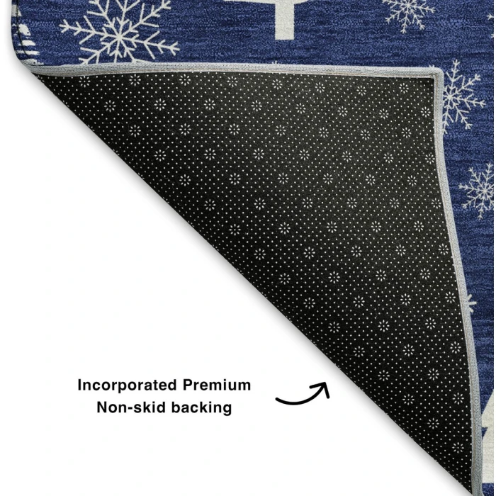 Addison Mayfield Blue AMF1815 - 8ft. Round Rug