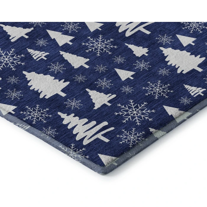 Addison Mayfield Blue AMF1815 - 8ft. Round Rug