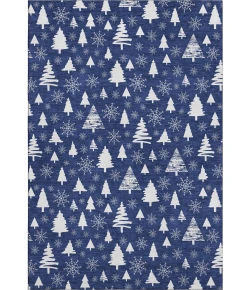 Addison Mayfield Blue AMF1815 - 8ft. Round Rug