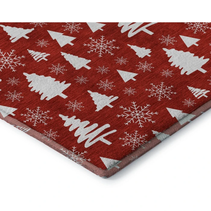 Addison Mayfield Red AMF1815 - 8ft. Round Rug