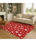 Addison Mayfield Red AMF1815 - 8ft. Round Rug