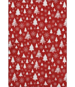 Addison Mayfield Red AMF1815 - 8ft. Round Rug