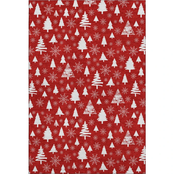 Addison Mayfield Red AMF1815 - 8ft. Round Rug