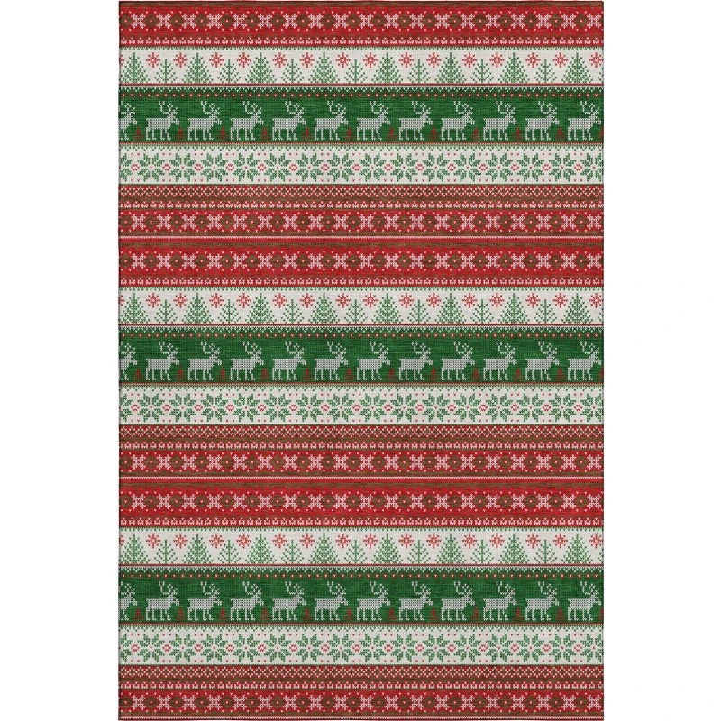 Addison Mayfield Red AMF1818 2ft. 3in. x 7ft. 6in. Rect. Rug