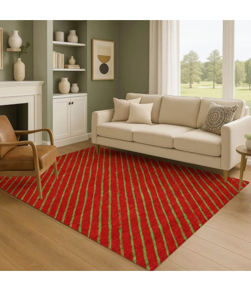 Addison Mayfield Red AMF1819 5ft. x 7ft. 6in. Rect. Rug