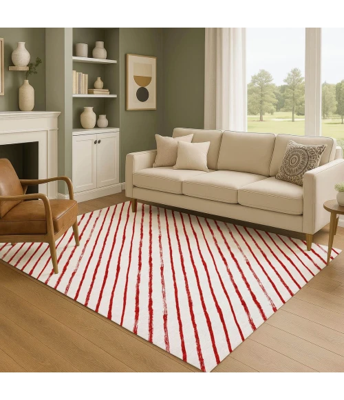 Addison Mayfield Red AMF1819 5ft. x 7ft. 6in. Rect. Rug