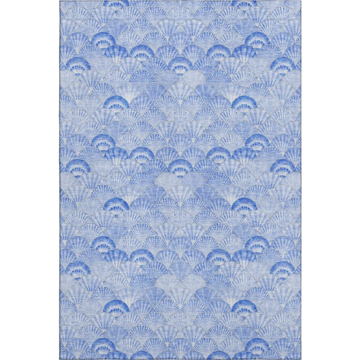 Addison Mayfield Blue AMF181 - 8ft. Round Rug