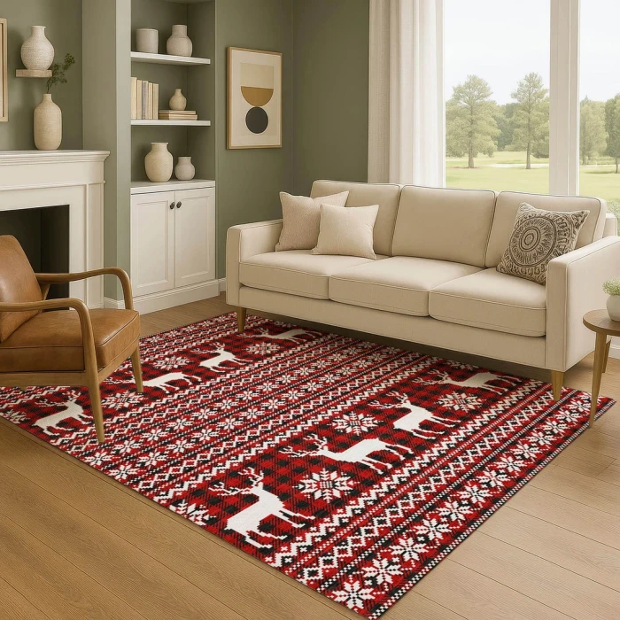 Addison Mayfield Red AMF1820 8ft. x 10ft. Rect. Rug