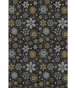 Addison Mayfield Black AMF1823 - 8ft. Round Rug