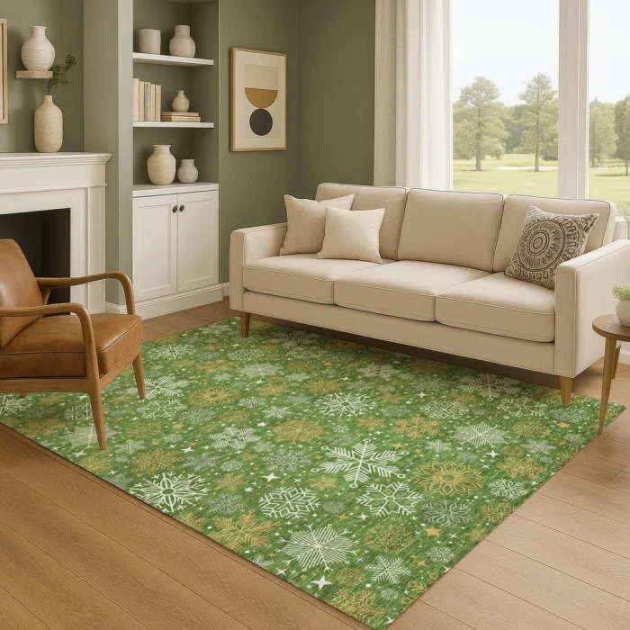 Addison Mayfield Green AMF1823 5ft. x 7ft. 6in. Rect. Rug