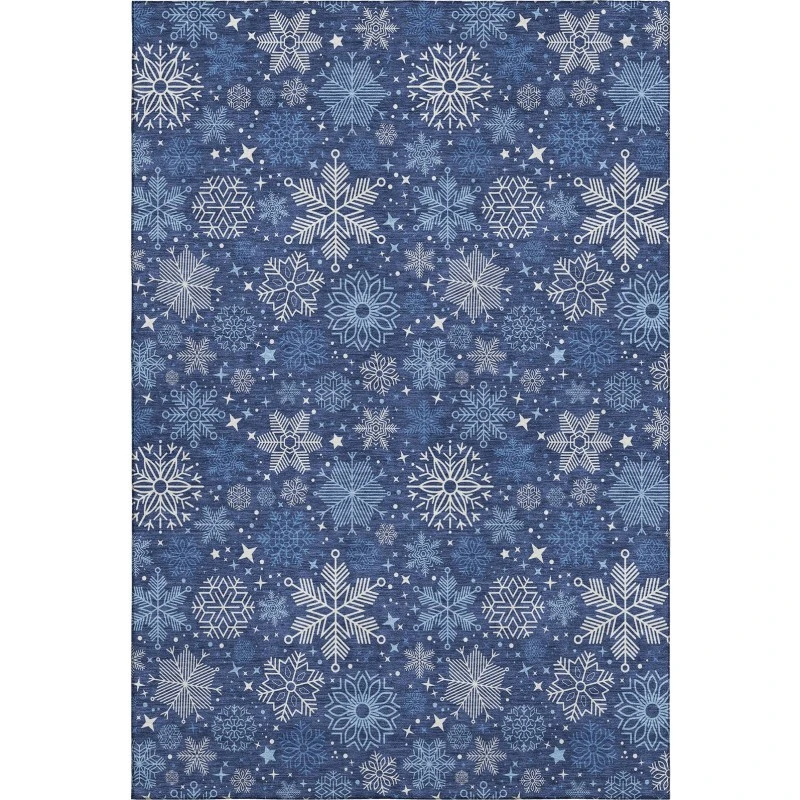 Addison Mayfield Blue AMF1823 - 8ft. Round Rug