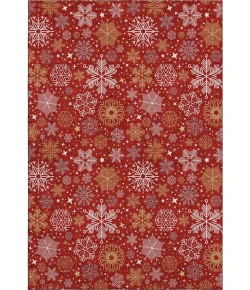 Addison Mayfield Red AMF1823 - 8ft. Round Rug