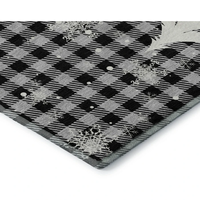 Addison Mayfield Gray AMF1824 - 8ft. Round Rug