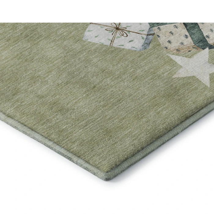 Addison Mayfield Green AMF1825 - 8ft. Round Rug
