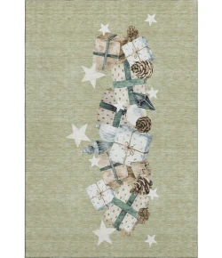 Addison Mayfield Green AMF1825 - 8ft. Round Rug