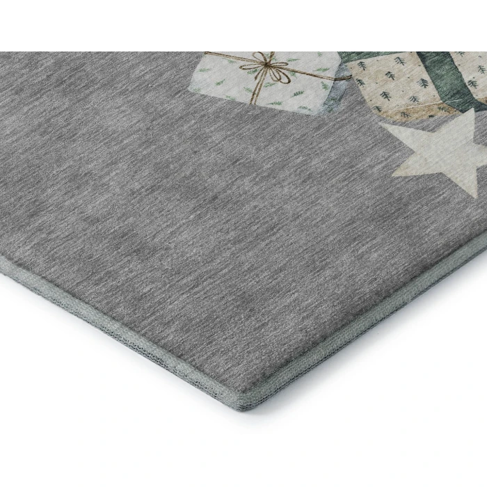 Addison Mayfield Gray AMF1825 - 8ft. Round Rug