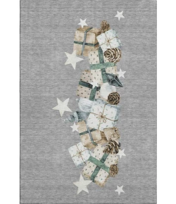 Addison Mayfield Gray AMF1825 - 8ft. Round Rug