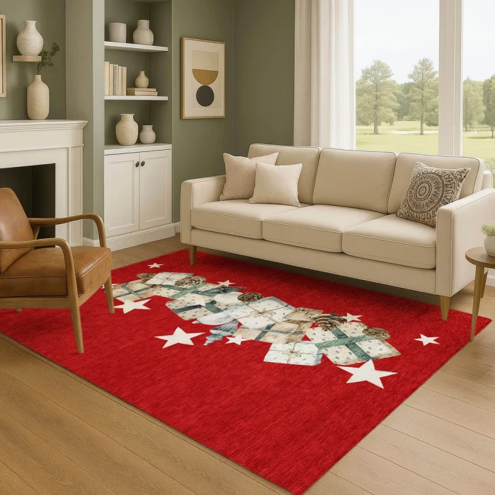 Addison Mayfield Red AMF1825 9ft. x 12ft. Rect. Rug