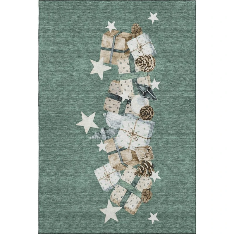 Addison Mayfield Blue AMF1825 - 8ft. Round Rug
