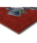 Addison Mayfield Red AMF1826 - 8ft. Round Rug