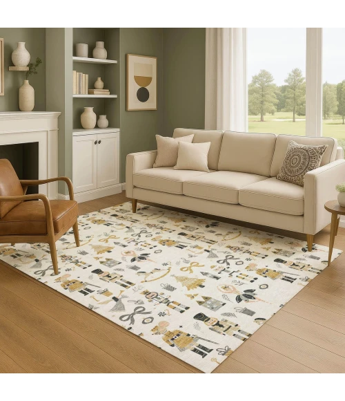 Addison Mayfield Ivory AMF1827 2ft. 3in. x 7ft. 6in. Rect. Rug