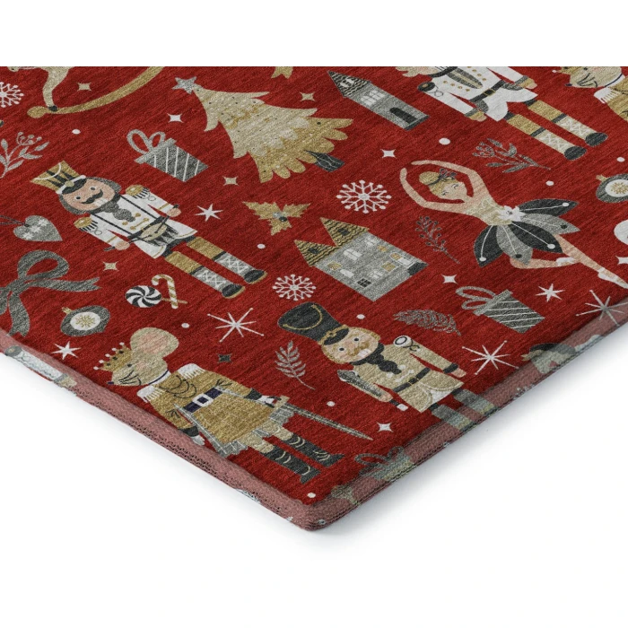Addison Mayfield Red AMF1827 - 8ft. Round Rug