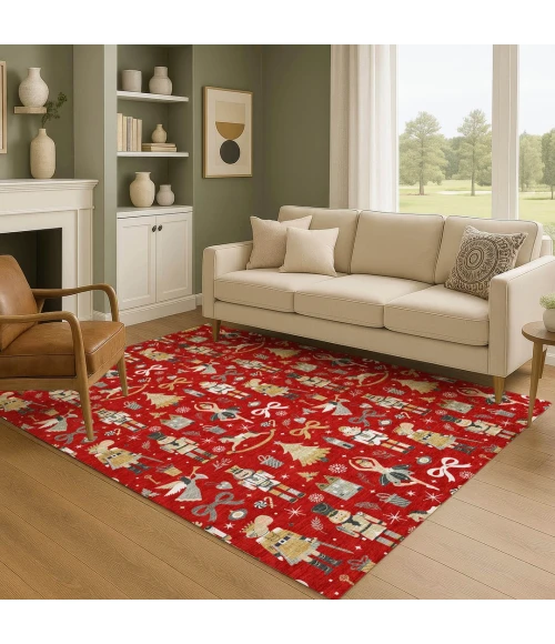 Addison Mayfield Red AMF1827 8ft. x 10ft. Rect. Rug